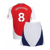 Camiseta Arsenal Martin Odegaard #8 Primera Equipación Replica 2024-25 para niños mangas cortas (+ Pantalones cortos)